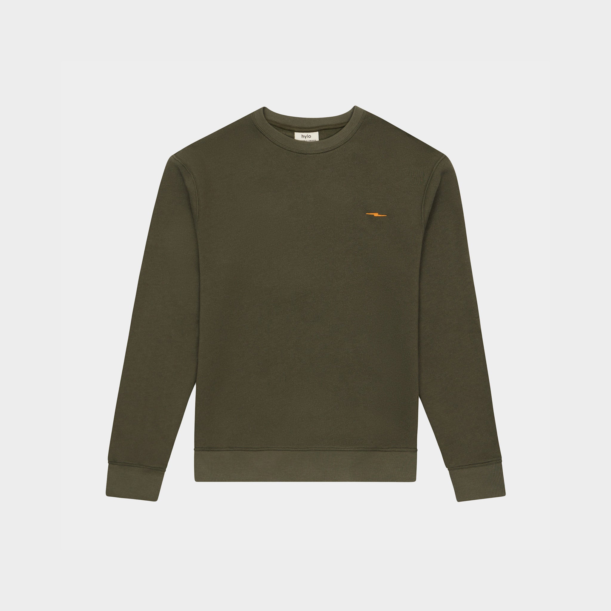 Men's Graphic Sweatshirt - Khaki/Orange