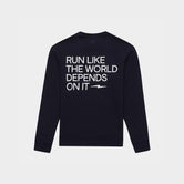 Women's Graphic Sweatshirt - Navy/White