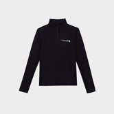 Women's Graphic Performance Quarter Zip - Black/Solar Green
