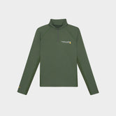 Women's Graphic Performance Quarter Zip - Khaki/Orange