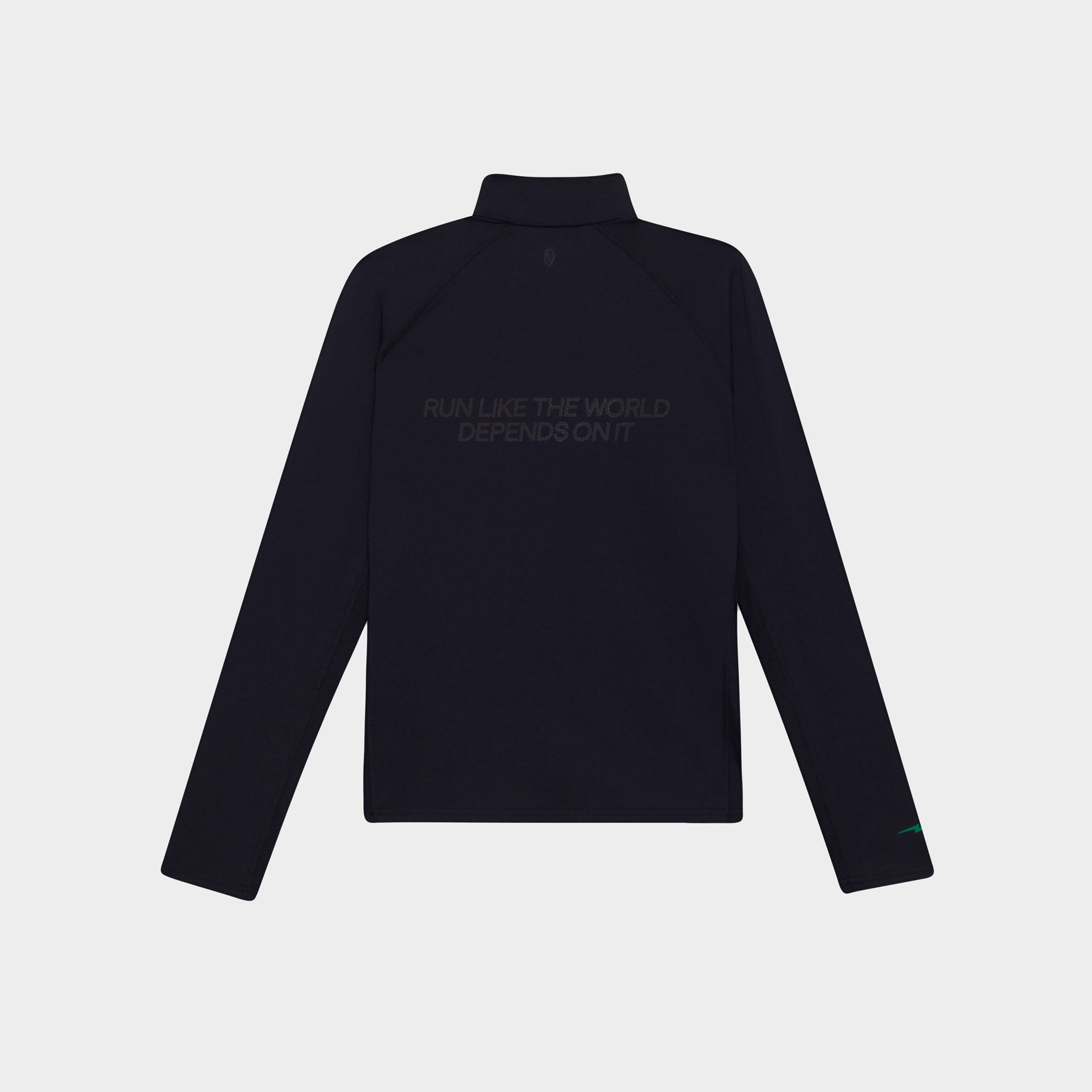 Women's Graphic Performance Quarter Zip - Navy/Green