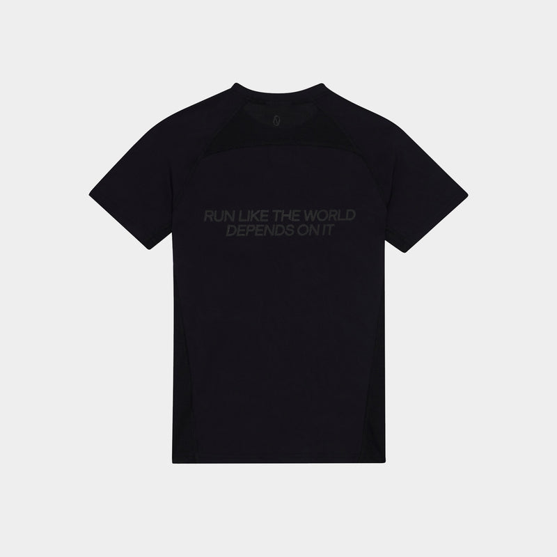 Women's Graphic Performance T-Shirt - Black/Solar Green