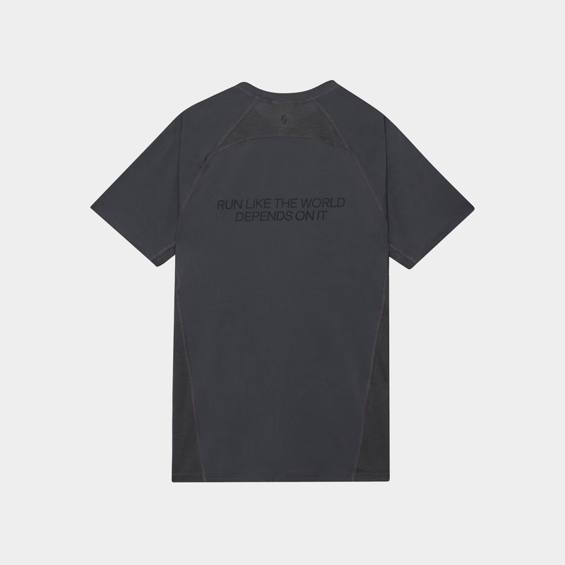 Men's Graphic Performance T-Shirt - Charcoal/Red