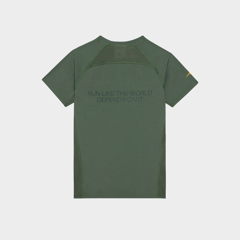 Women's Graphic Performance T-Shirt - Khaki/Orange