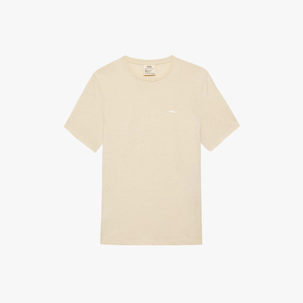 Tシャツ・カットソー COVERNAT Authentic Cool Tech T-Shirt Beige Regular fit Badge t-shirt - Safari – KnowledgeCotton Apparel