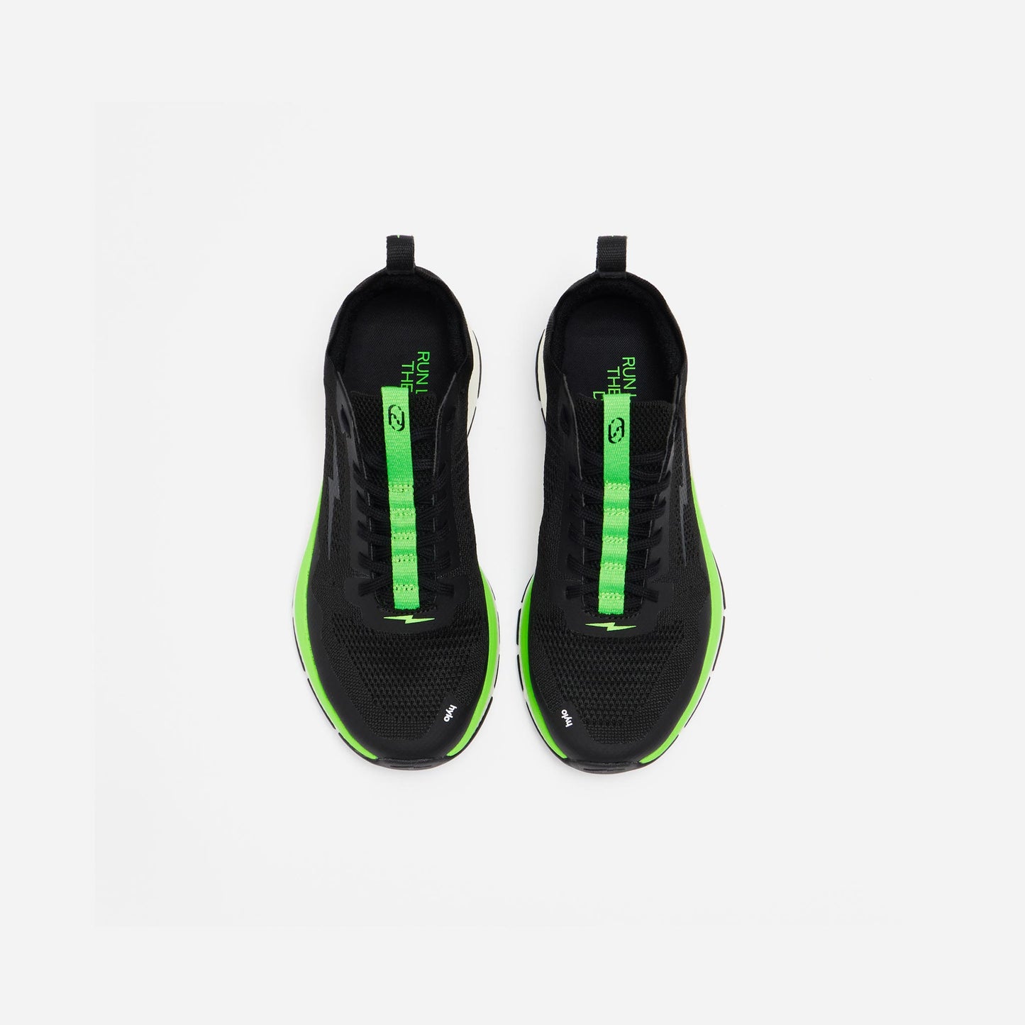 Women's hylo RUN - Black/Solar Green